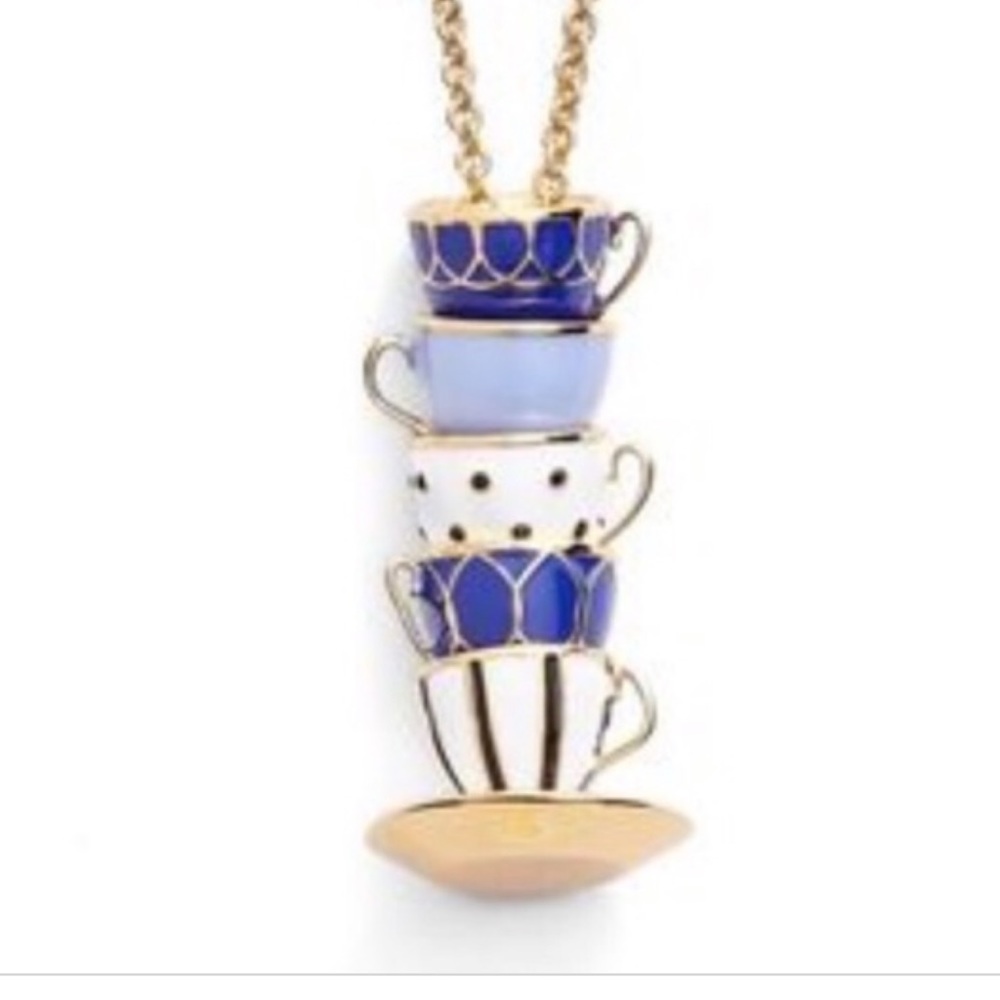 Kate Spade teacup necklace